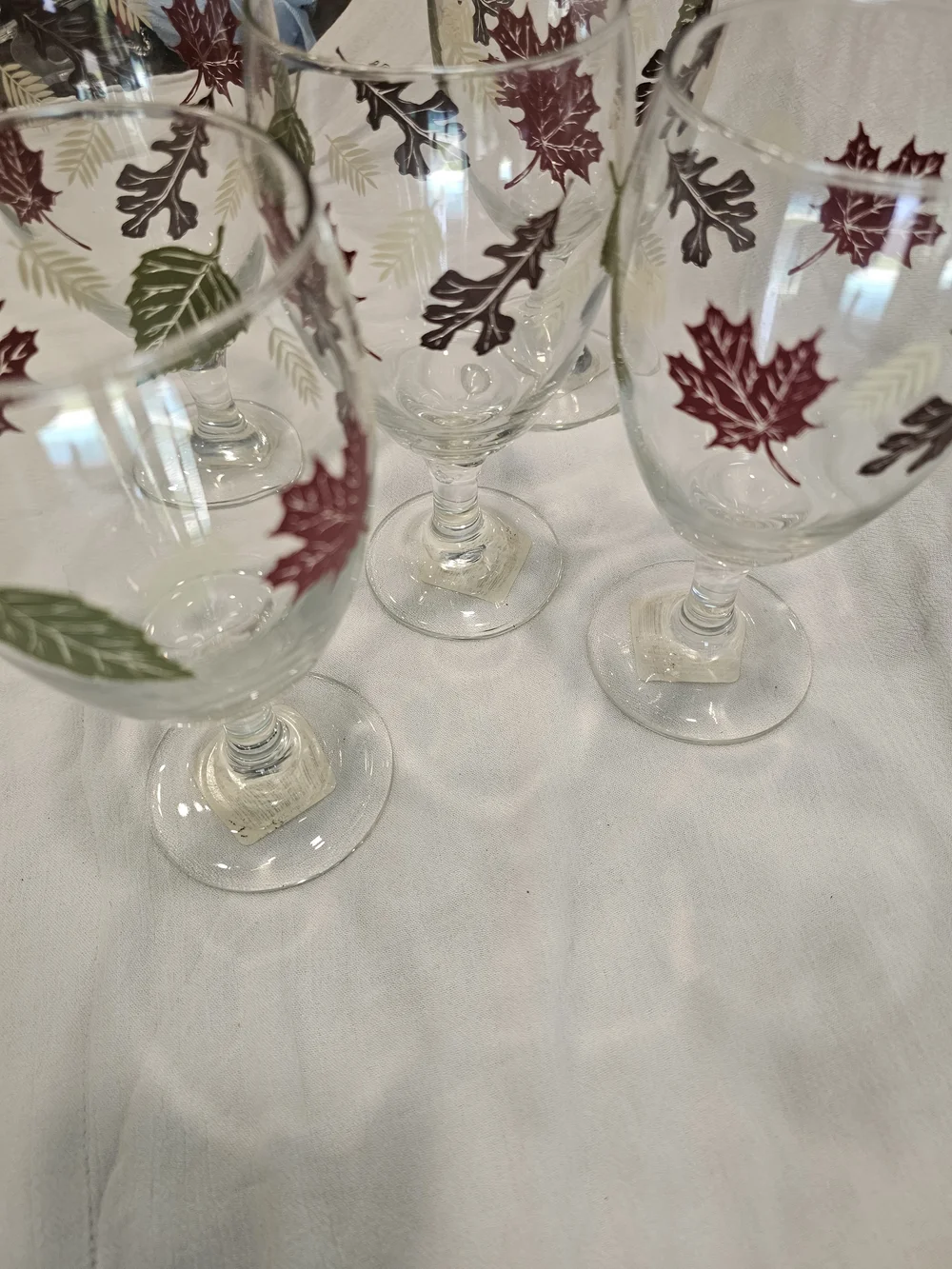 Vintage Libbey Autumn Leaves Goblets - Set of 5 New With Tags